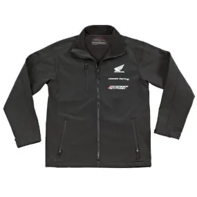 Joe Rocket 'Honda Racing Soft Shell' Mens Black Non-Hooded Textile Jacket