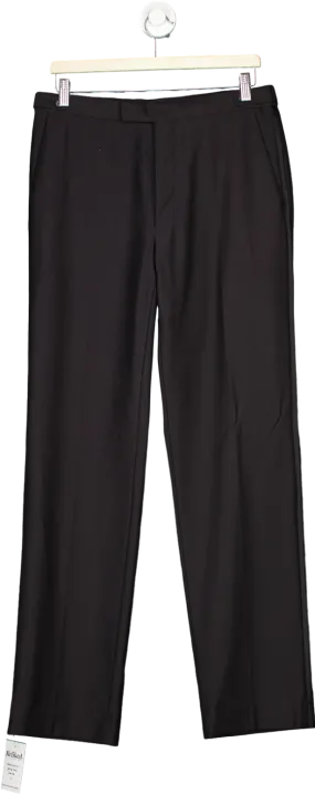 John Lewis Black Wool Blend Trousers 32L