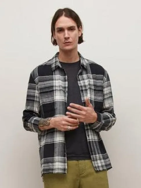 John Varvatos Cole Regular Fit LS Shirt - Black