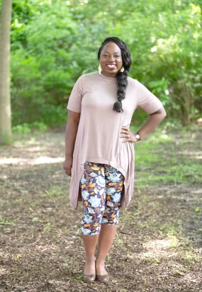 Jolene Hi-Low Taupe Grey Tunic
