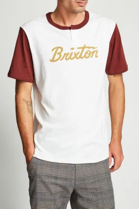 Jolt IV S/S Henley - White/Chestnut