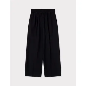 Jonah Classic Gaberdine Black Cropped Trousers