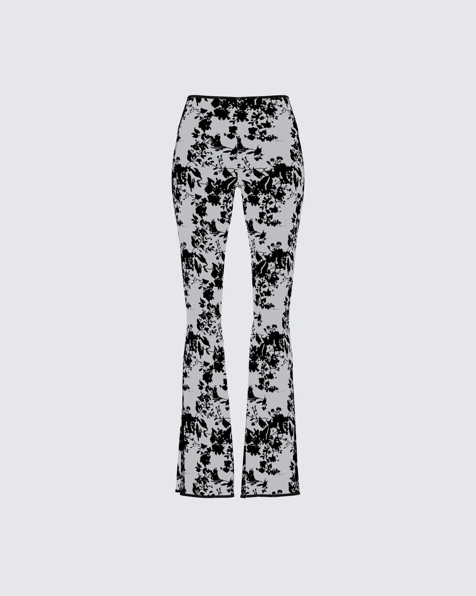 Jonas Black Sheer Flocked Pant