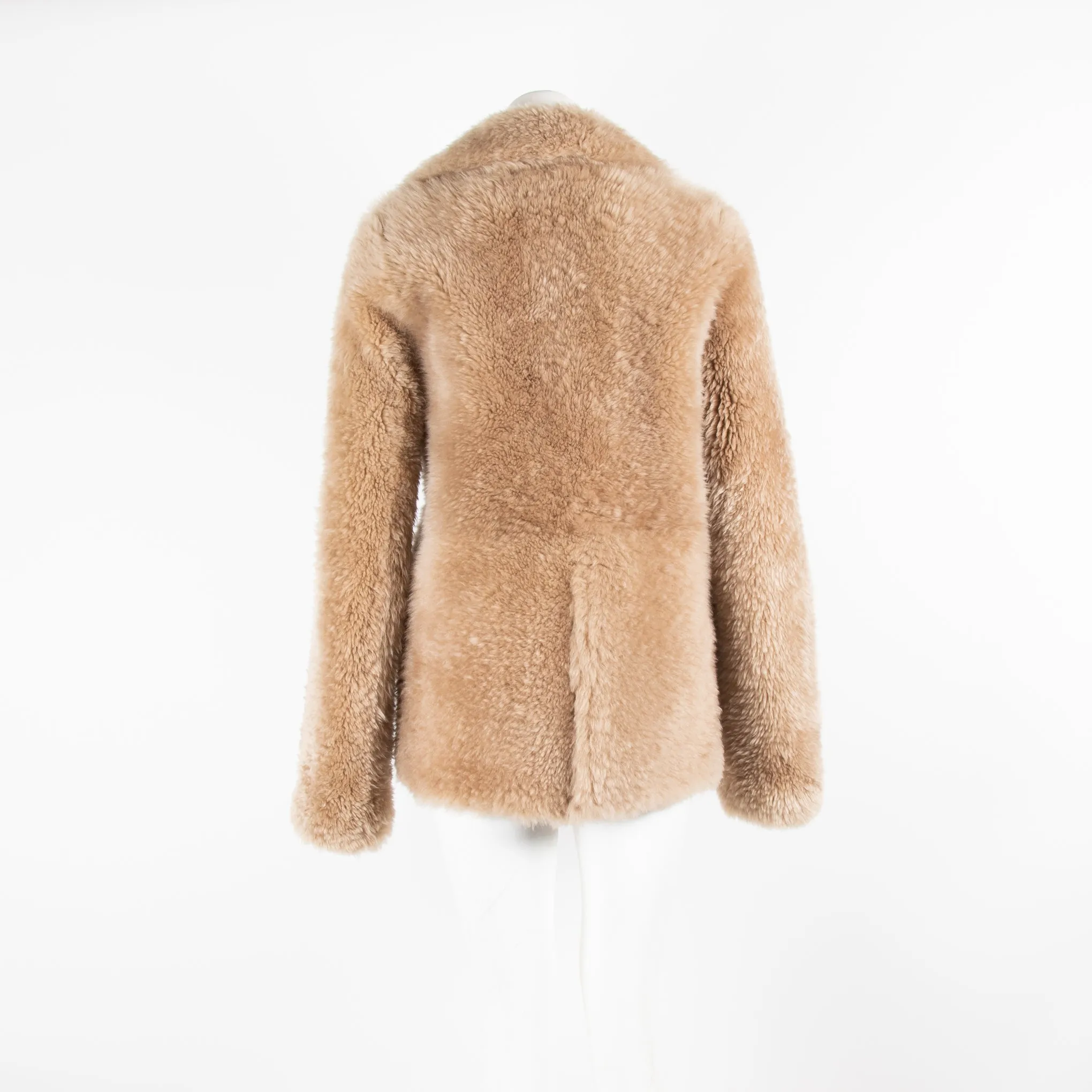 Joseph Brown Shearling Fur Coat