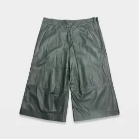 Joseph Women's green leather culottes