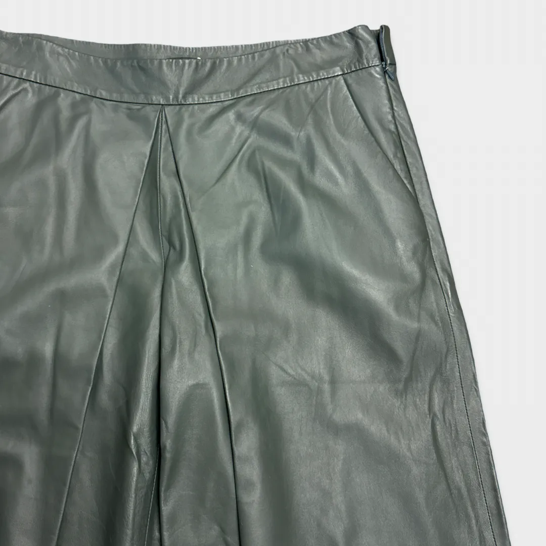 Joseph Women's green leather culottes
