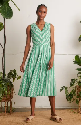 Josie Beachcomber Stripe Green Dress