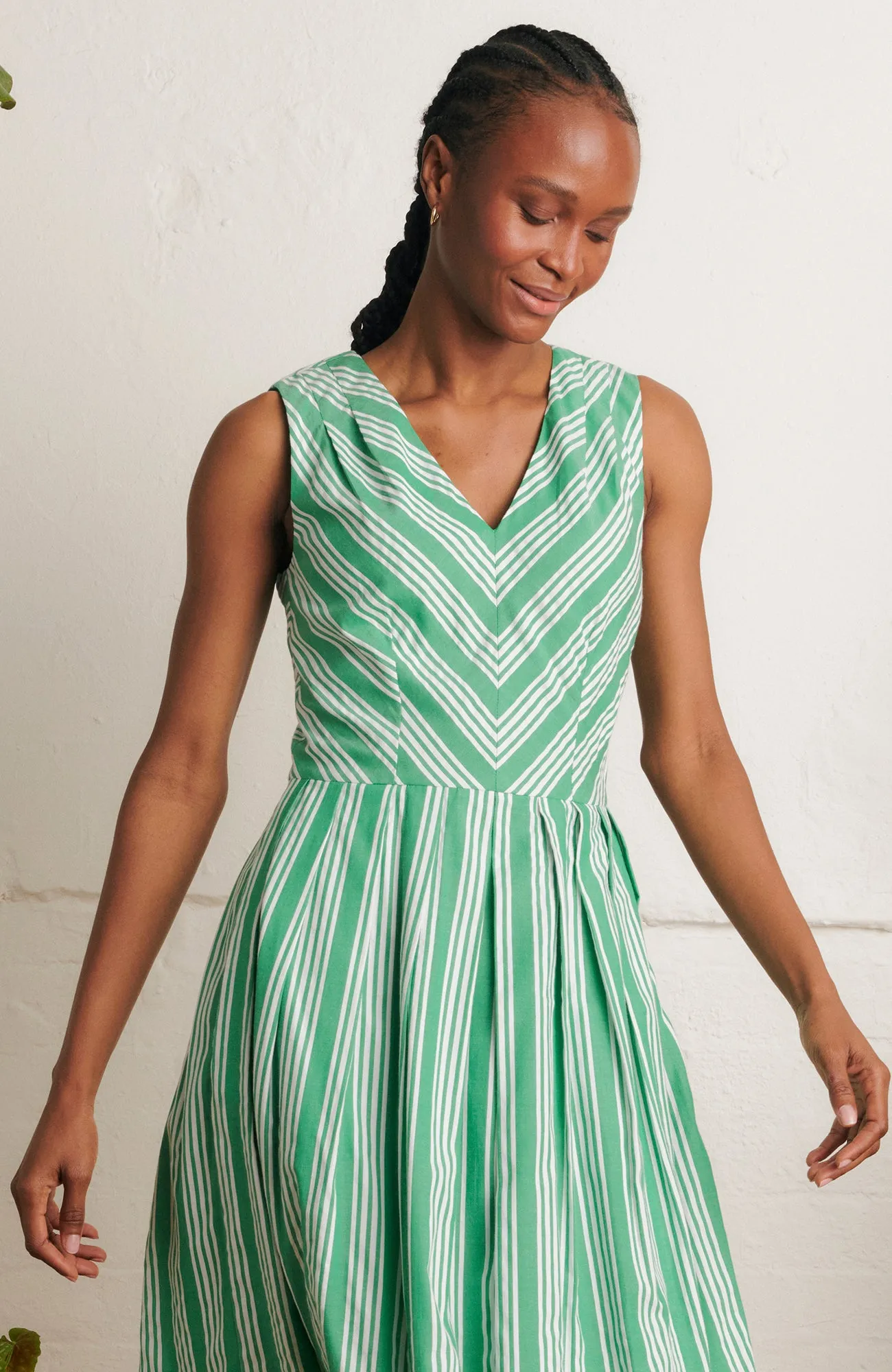 Josie Beachcomber Stripe Green Dress