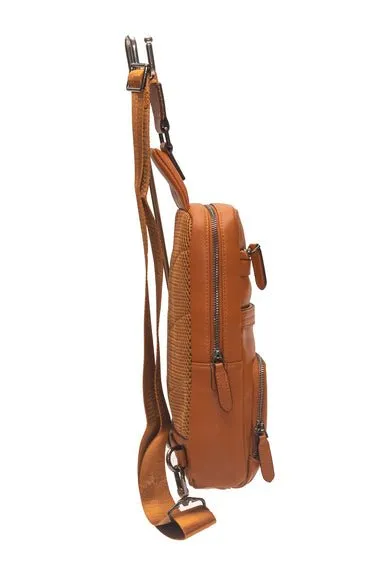 Journeyman Leather Single Strap Backpack | Tan