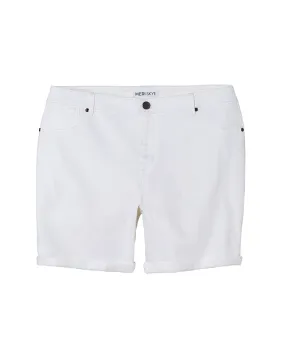 Joval Roll Cuff Short | White