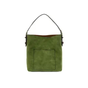 JOY SUSAN SUEDE HOBO BAG DARK EMERALD