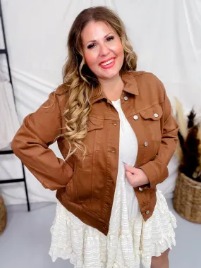 Judy Blue Camel Garment Dyed Jacket