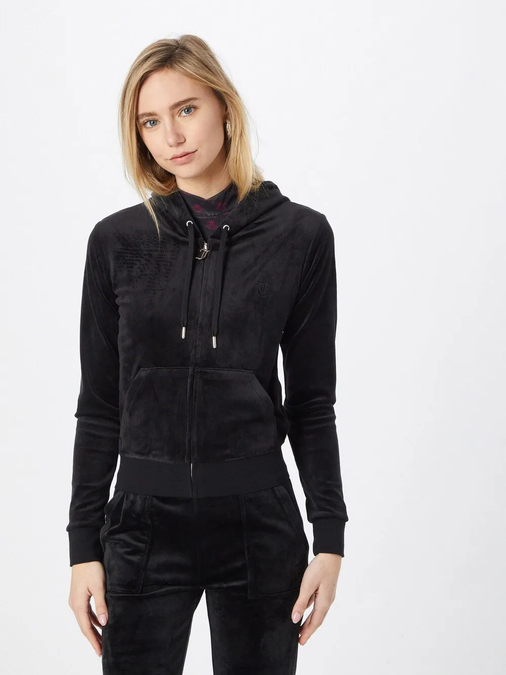 Juicy Couture ROBERTSON zip-up sweatshirt, black