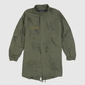 Junya Watanabe MAN x Jean-Michel Basquiat Fishtail Parka UNISEX