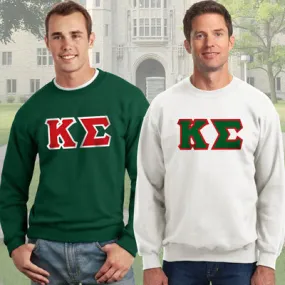 Kappa Sigma 9oz. Crewneck Sweatshirt, 2-Pack Bundle Deal - G120 - TWILL