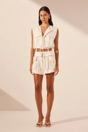 KASBAH UTILITY SHORT - RICE