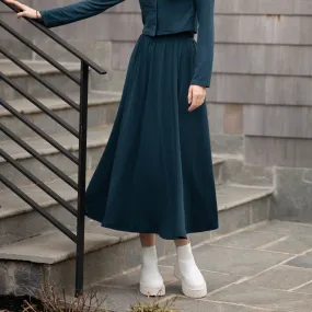 Kate Midi Skirt | Dark Teal [Final Sale]
