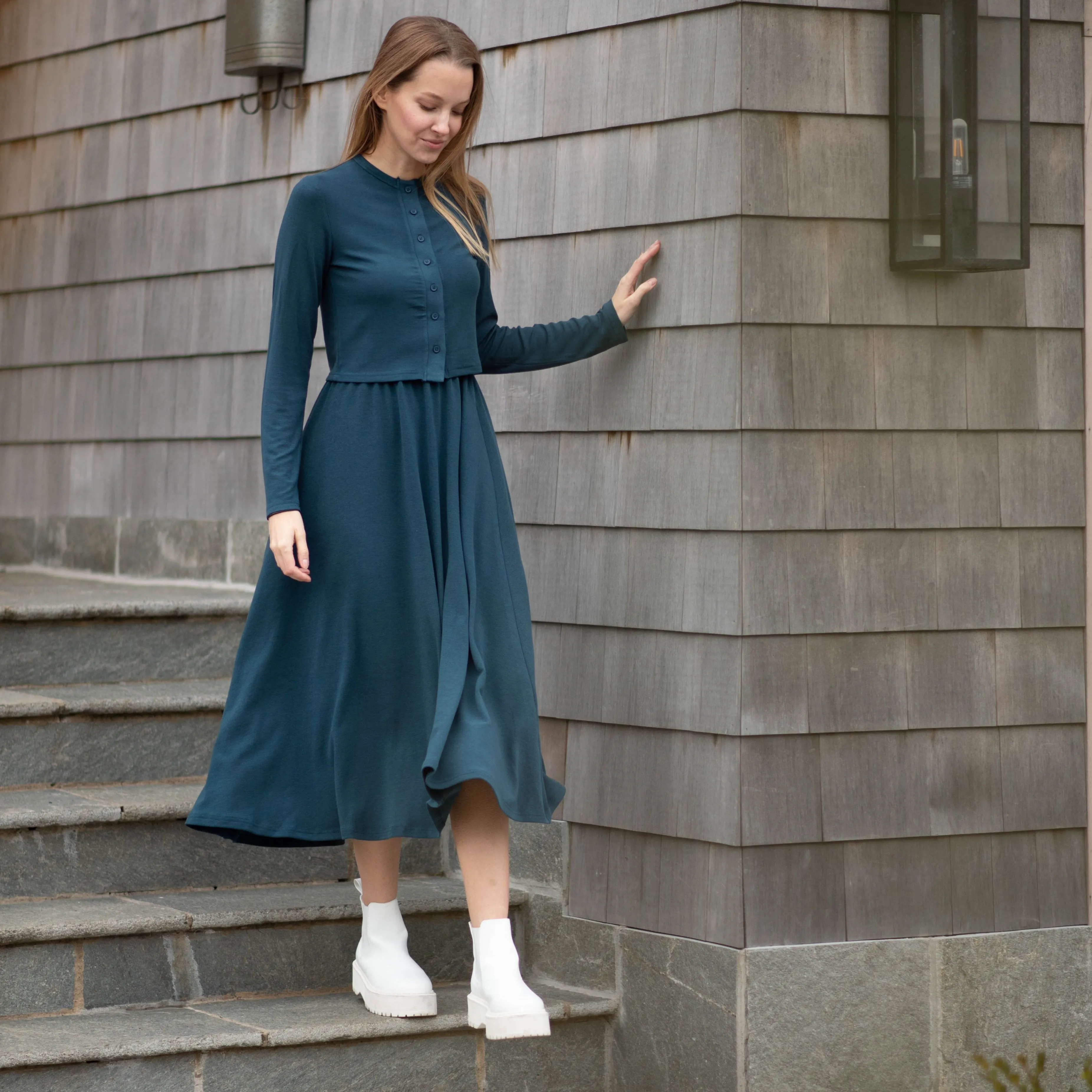 Kate Midi Skirt | Dark Teal [Final Sale]