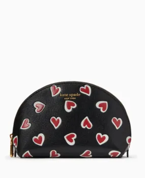 Kate Spade Morgan Stencil Hearts Cosmetic Bag