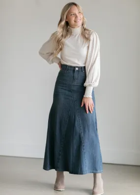 Kathryn Dark Wash A-Line Skirt - FINAL SALE