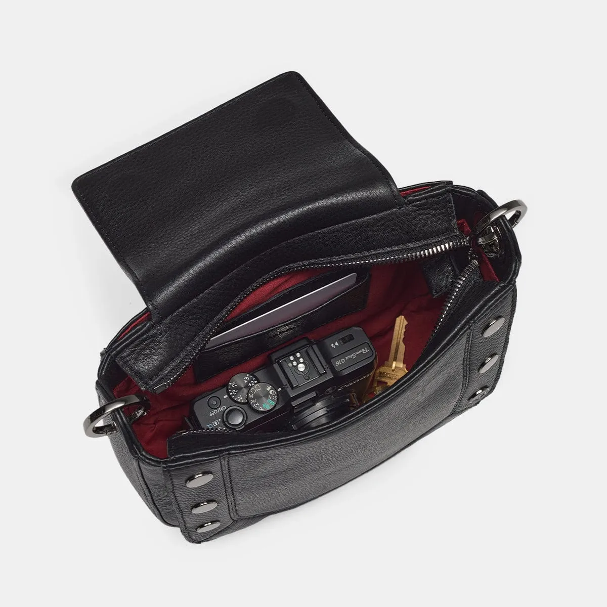 KAYCE SADDLE MED - Black/Gunmetal
