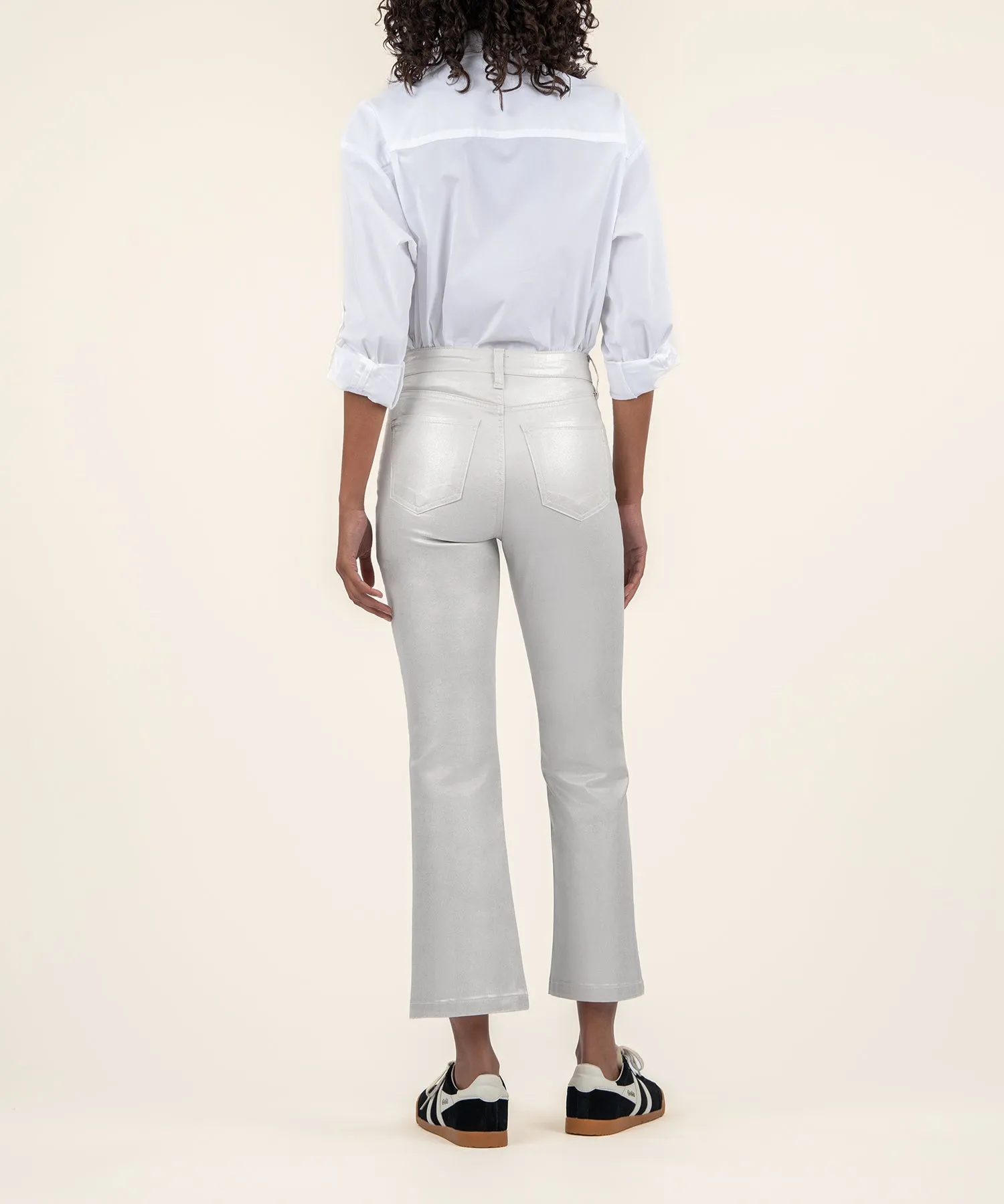 Kelsey Coated High Rise Ankle Flare