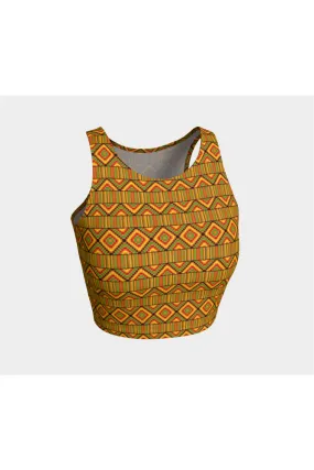 Kente Print Crop Top