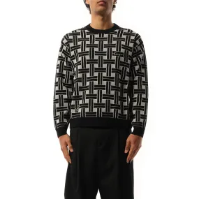 Kenzo Weave Sweater in Black