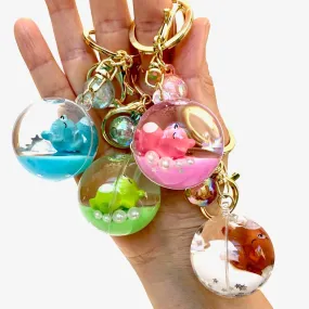 Key Chains |  Sleeping Animal Ball Keyring| BC Mini