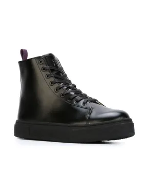 Kibo Leather Sneakers Black