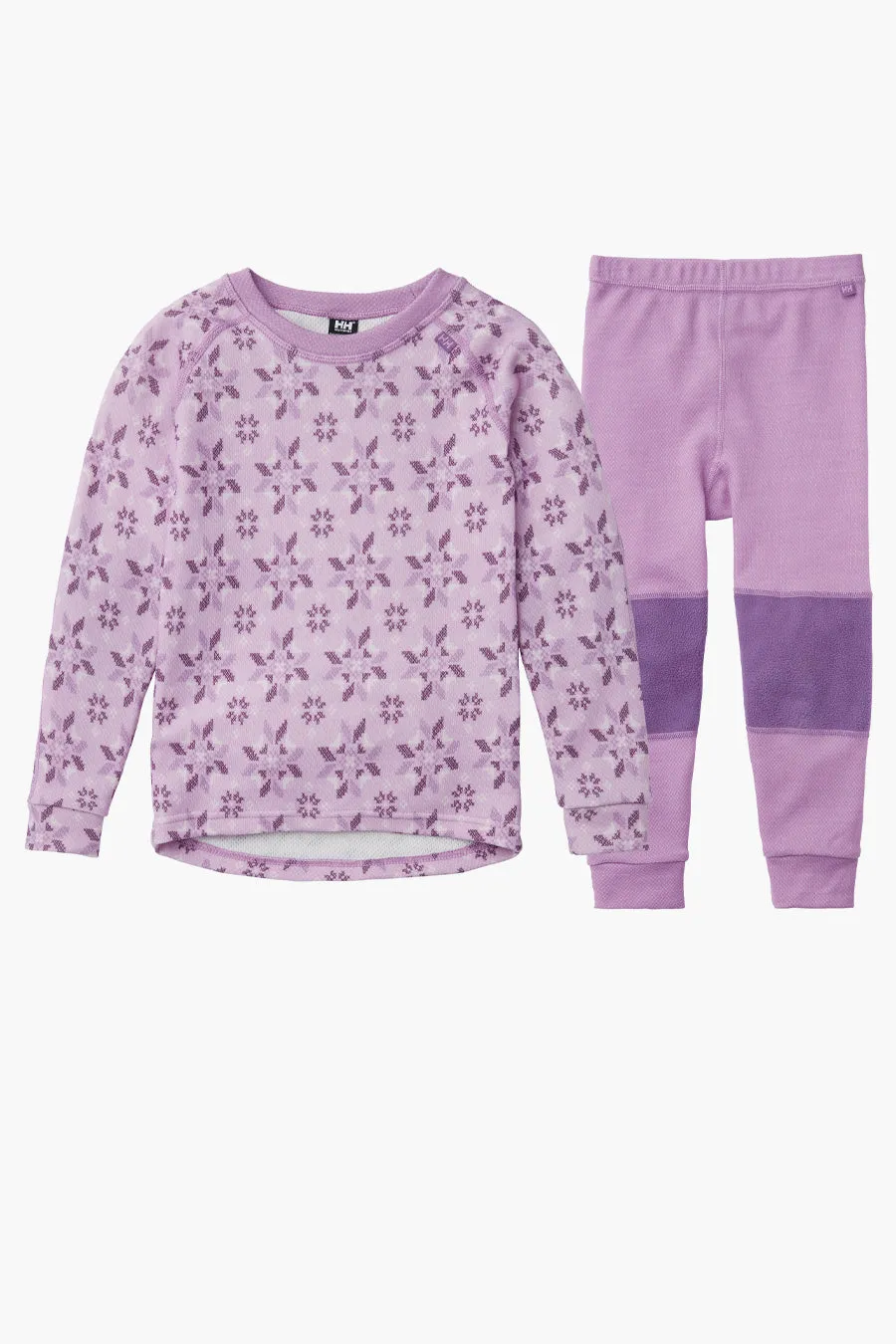 Kids Baselayer Helly Hansen Life Merino Set Wisteria Purple (Size 5 left)