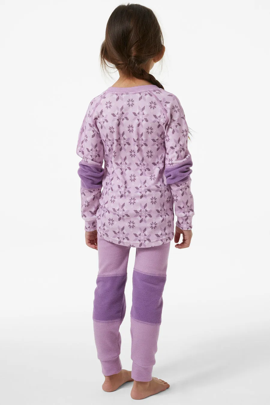 Kids Baselayer Helly Hansen Life Merino Set Wisteria Purple (Size 5 left)