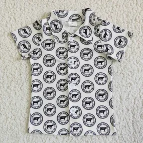 KIDS Come From Good Stock Button Up Top*
