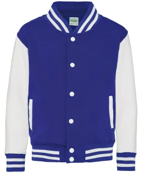 Kids varsity jacket | Royal Blue/White