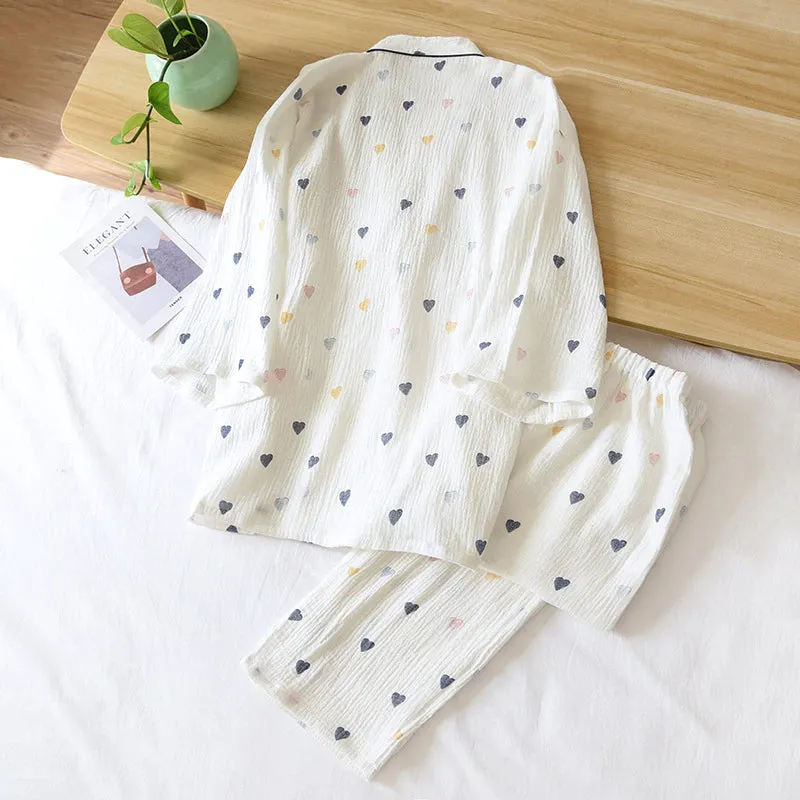 Kimono Spring Cotton Pajamas