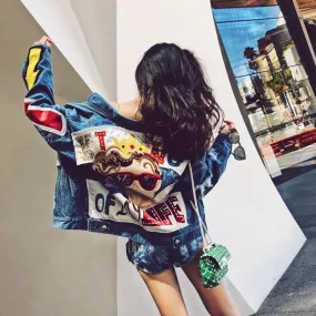 King of My Life Custom Denim Jacket