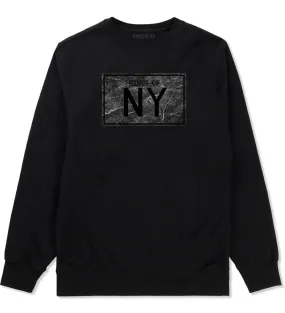 Kings Of NY Granite Print Boys Kids Crewneck Sweatshirt
