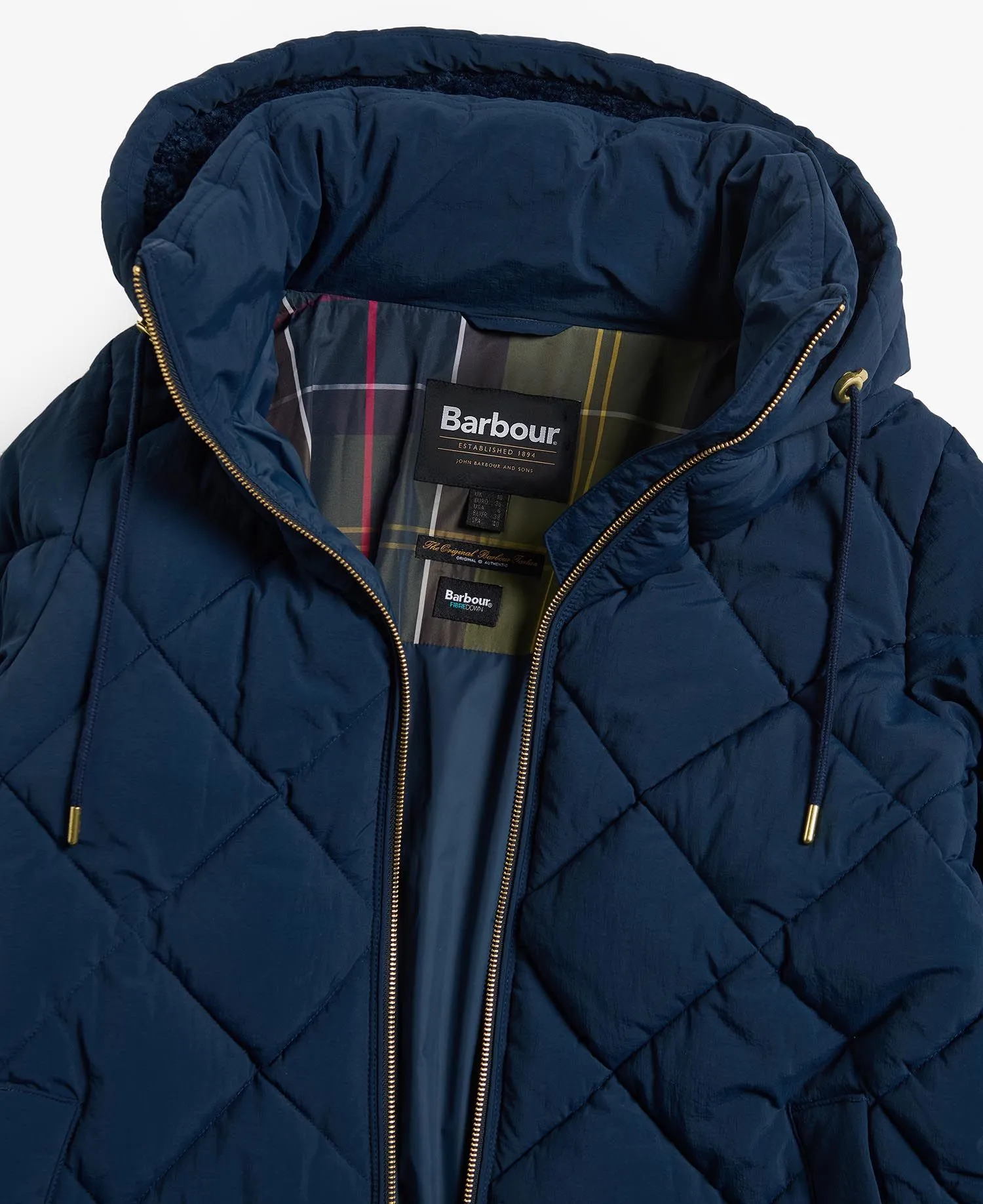 Kirkton Longline Puffer Jacket Navy/Classic