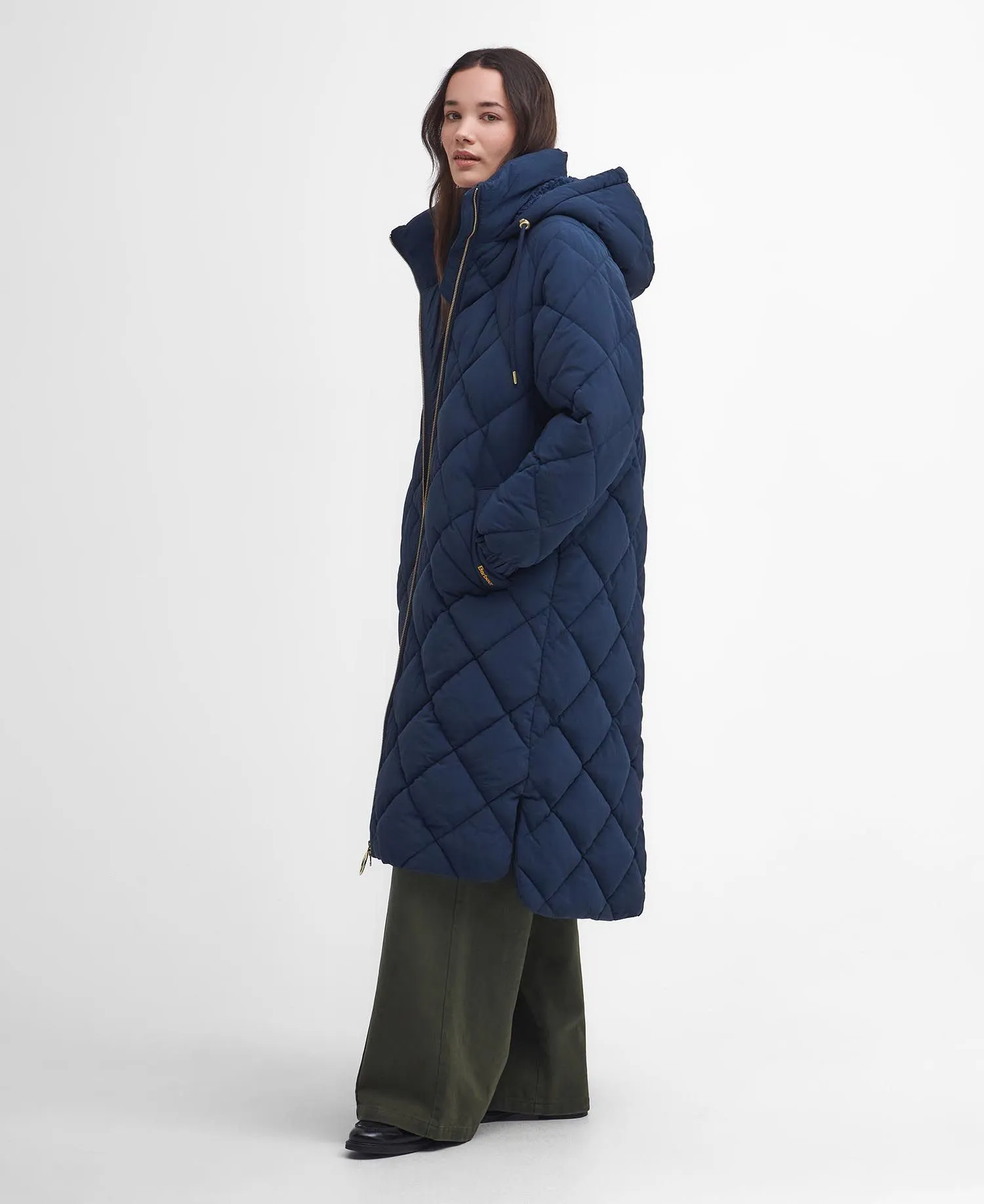 Kirkton Longline Puffer Jacket Navy/Classic