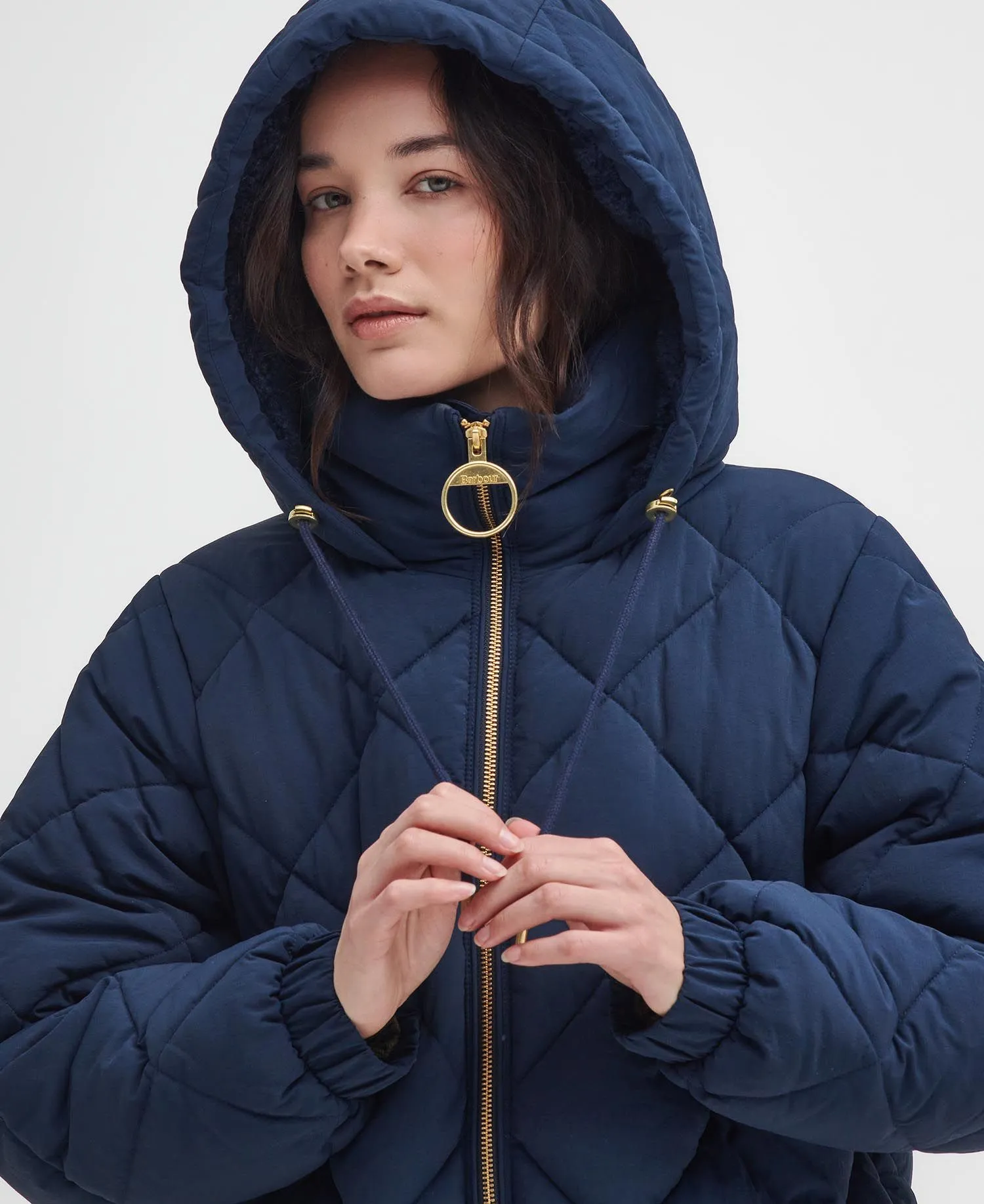Kirkton Longline Puffer Jacket Navy/Classic