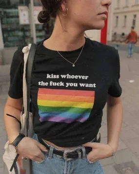 Kiss Whoever The F You Want Shirt
