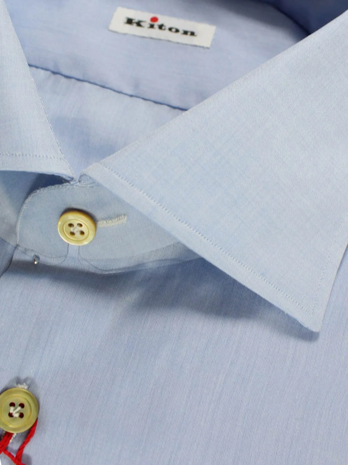 Kiton Dress Shirt Blue 42 - 16 1/2
