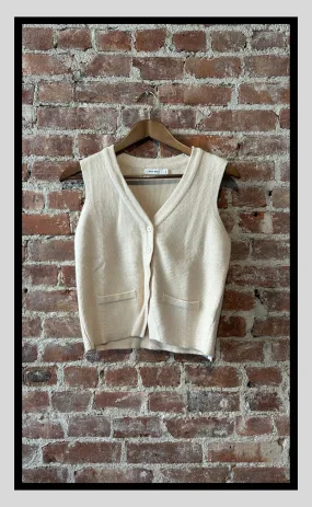 Knit Button-Up Vest