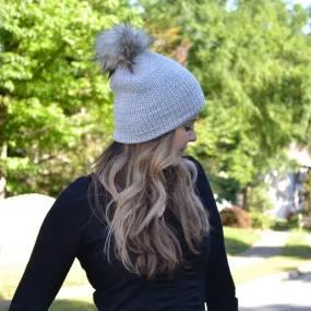 KNITTING PATTERN The Ultimate Double Layer Beanie Hat, Cap Toque Unisex Boho Sleek Timeless Women's Men's Children's Gray Cap, Hat