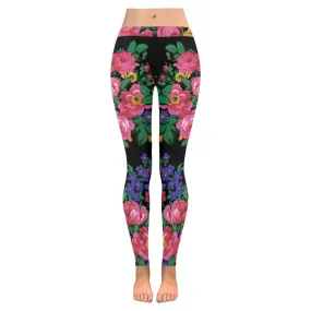 Kokum's Revenge-Black Low Rise Leggings (Invisible Stitch)