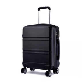 Kono ABS 28 Inch Lightweight Durable Suitcase - Black with TSA Lock & 360° Swivel Wheels