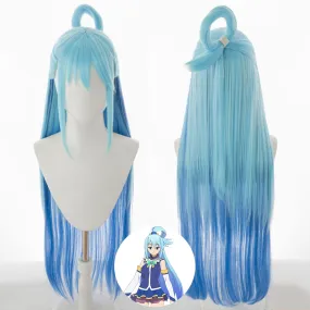 Konosuba: God's Blessing on This Wonderful World! Kono Subarashii Sekai ni Shukufuku wo! Aqua Blue Cosplay Wig