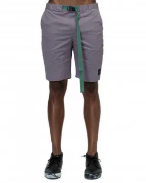 Konus Men's Stretch Twill Shorts w/ Nylon Tape Closure in Purple