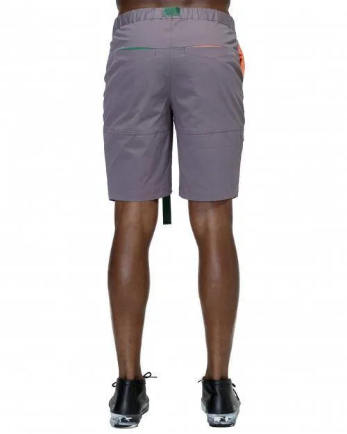 Konus Men's Stretch Twill Shorts w/ Nylon Tape Closure in Purple