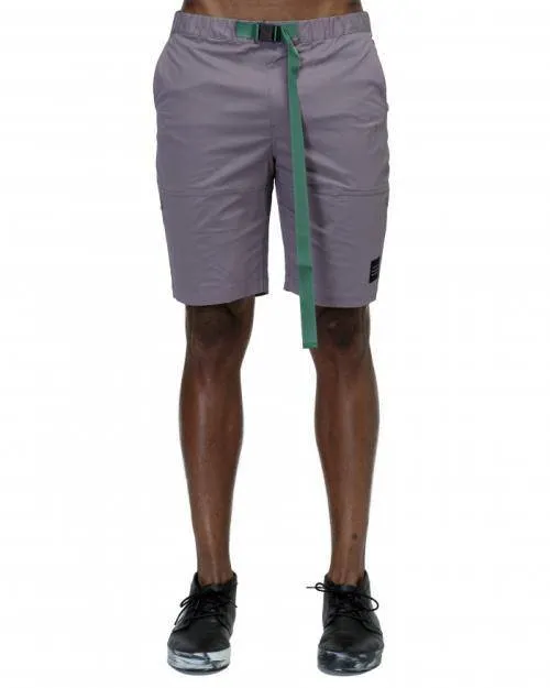 Konus Men's Stretch Twill Shorts w/ Nylon Tape Closure in Purple